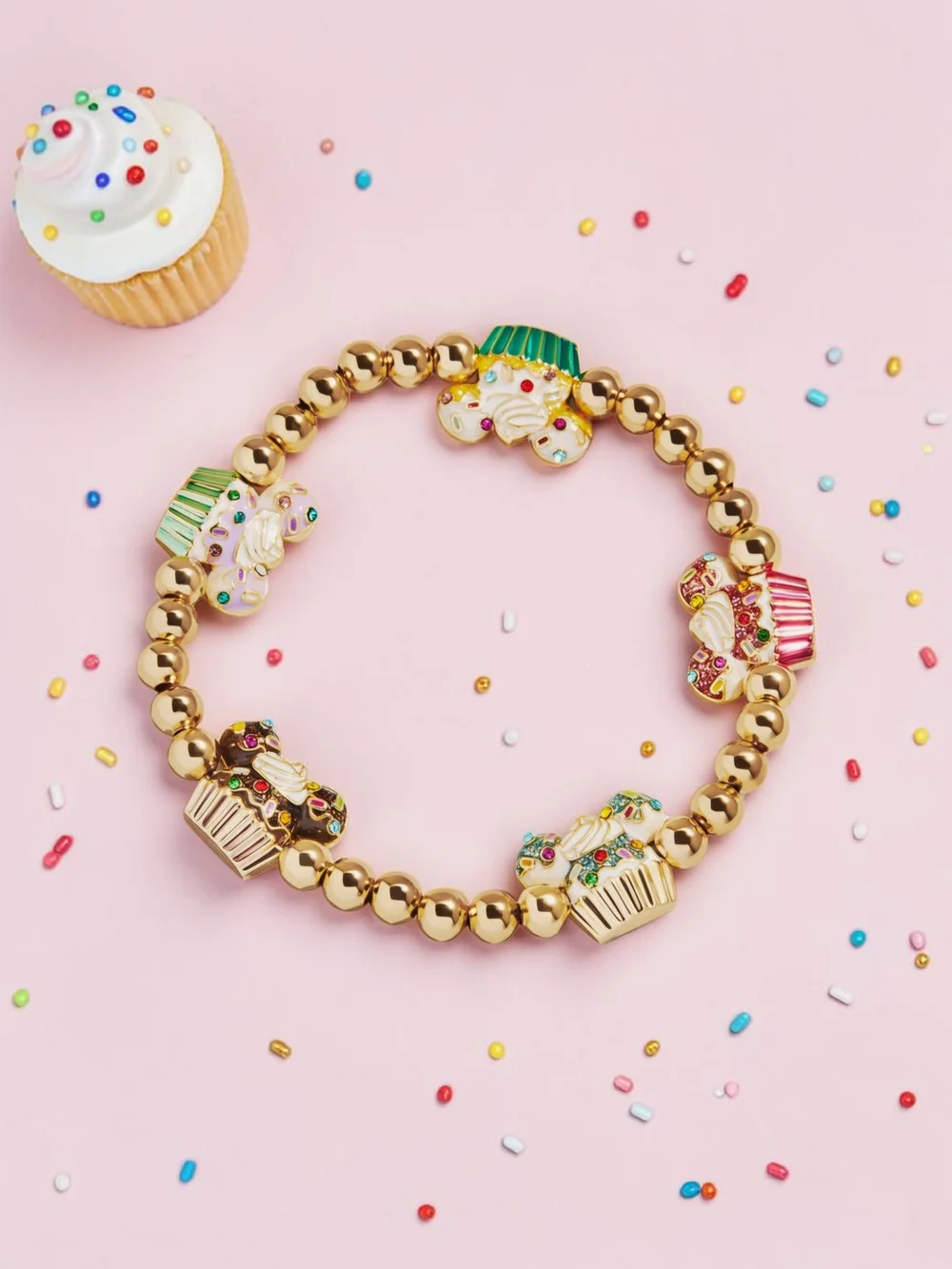 NEW Disney Minnie/Mickey Mouse Cupcake Pisa Bracelet Officially Licensed Product - Picture 3 of 6